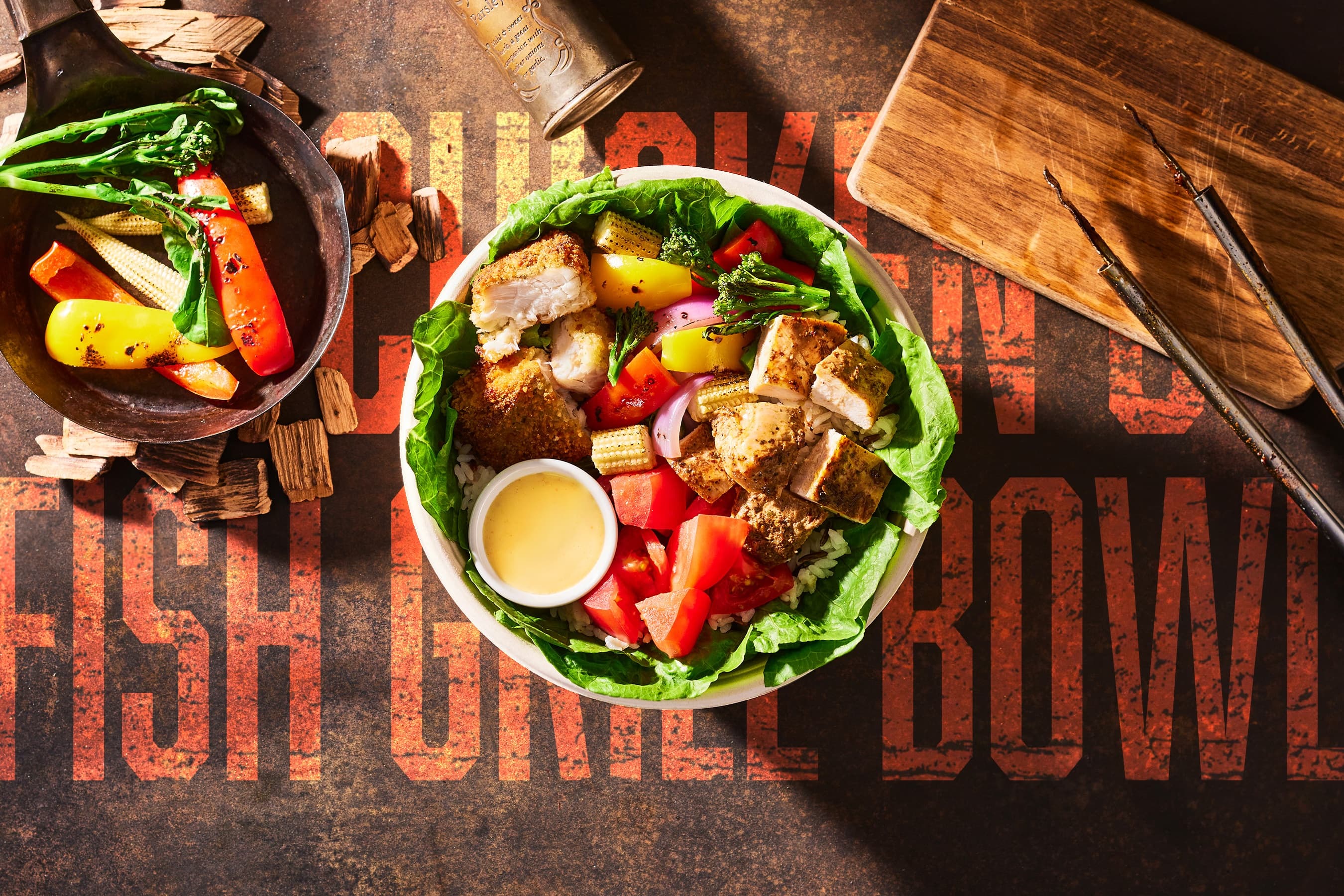 CHICKEN & FISH GRILL BOWL