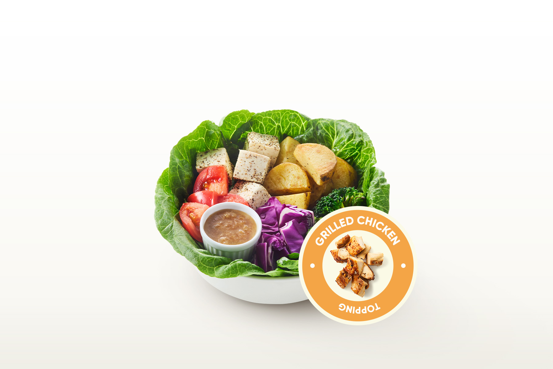 Tofu & Potato Wafu Onion Salad + Grilled Chicken