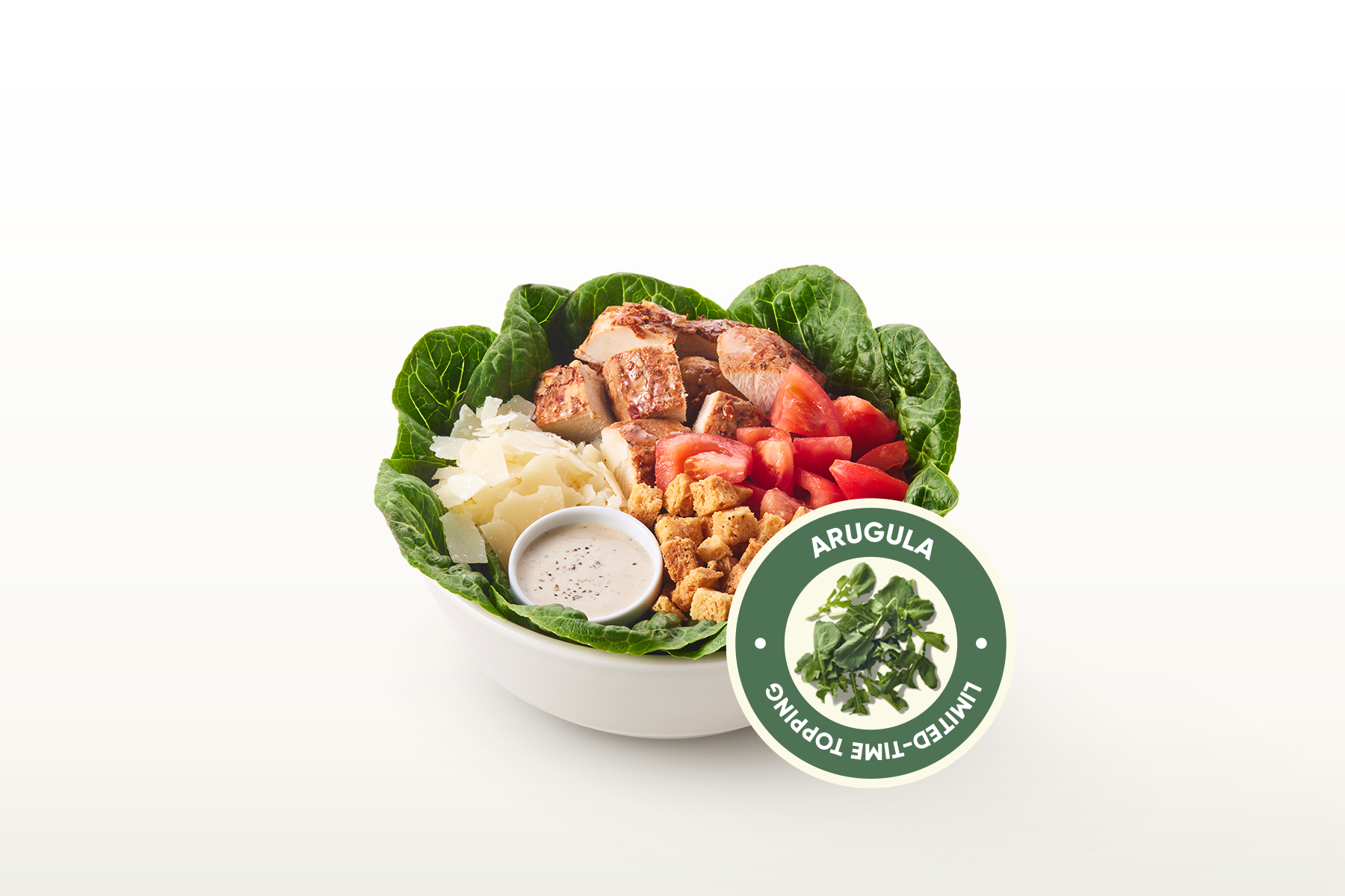 CLASSIC CHICKEN CAESAR + ARUGULA