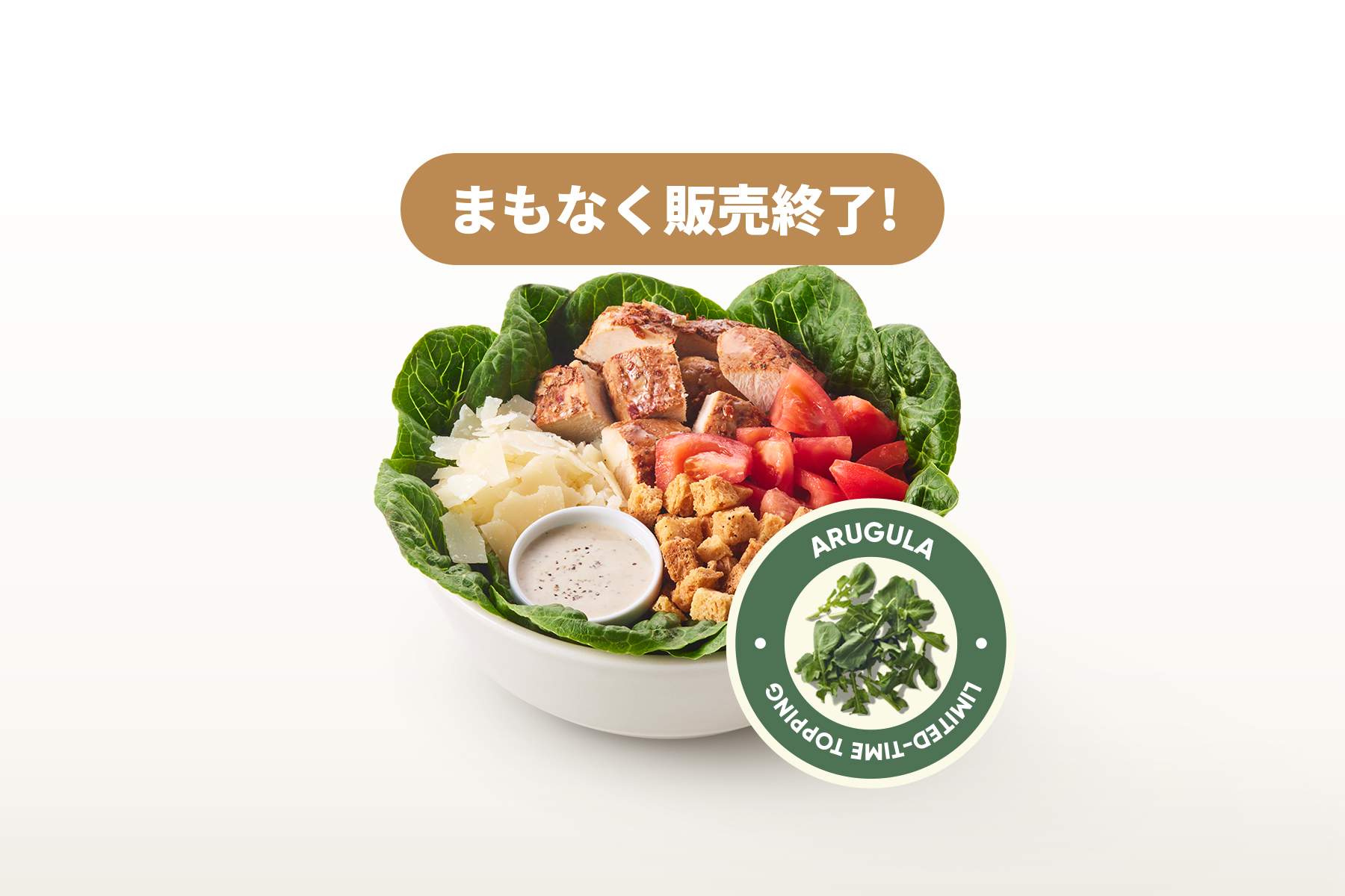 CLASSIC CHICKEN CAESAR + ARUGULA