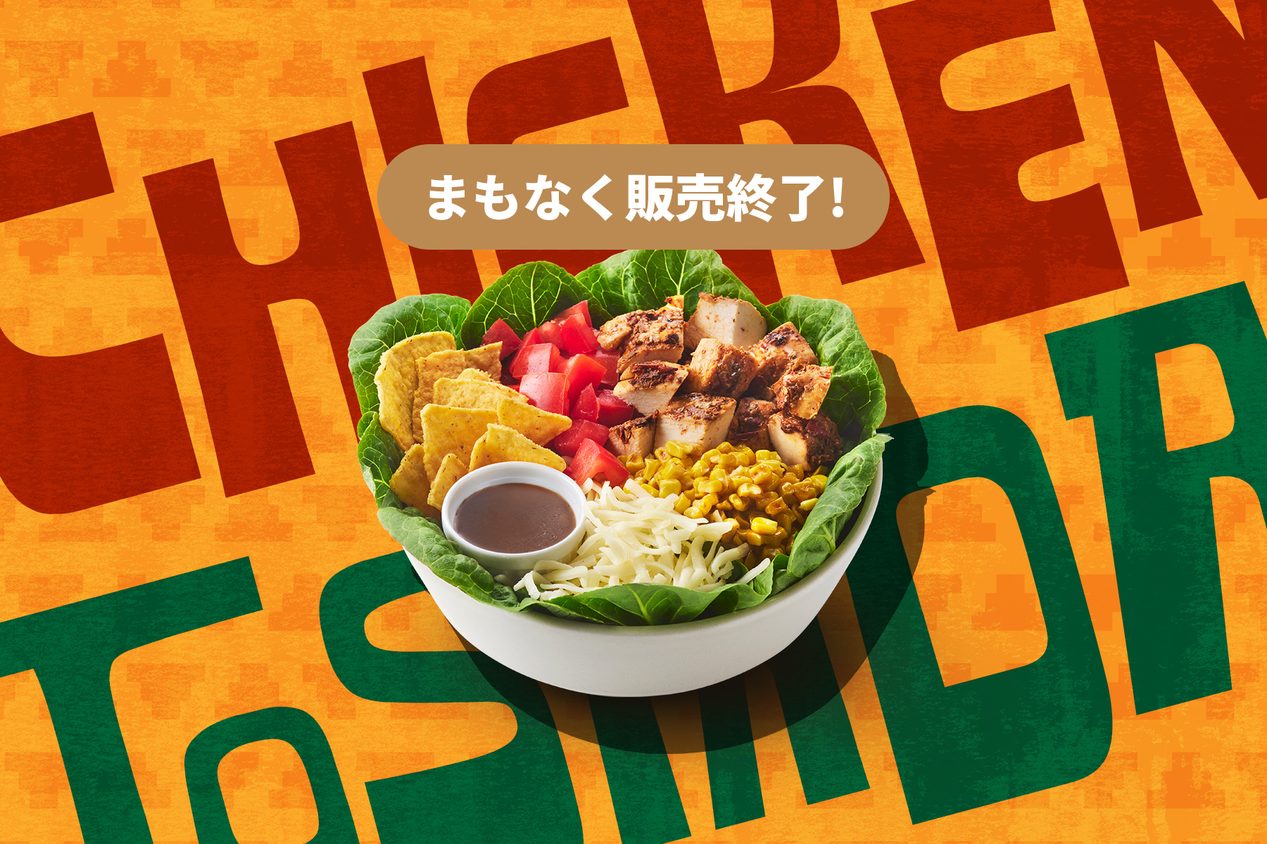 CHICKEN TOSTADA (CHICKEN +30g)