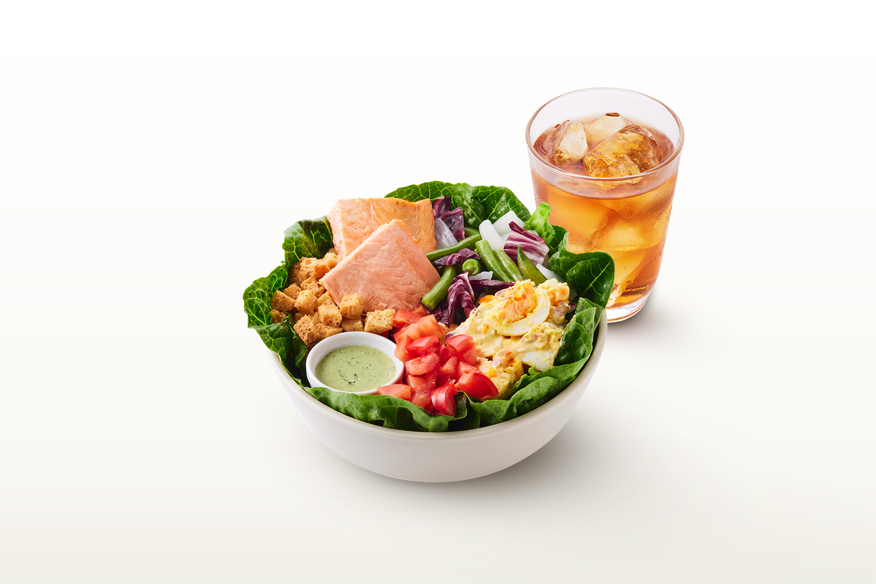 SPRING VEG & TARTAR SALMON + DRINK SET