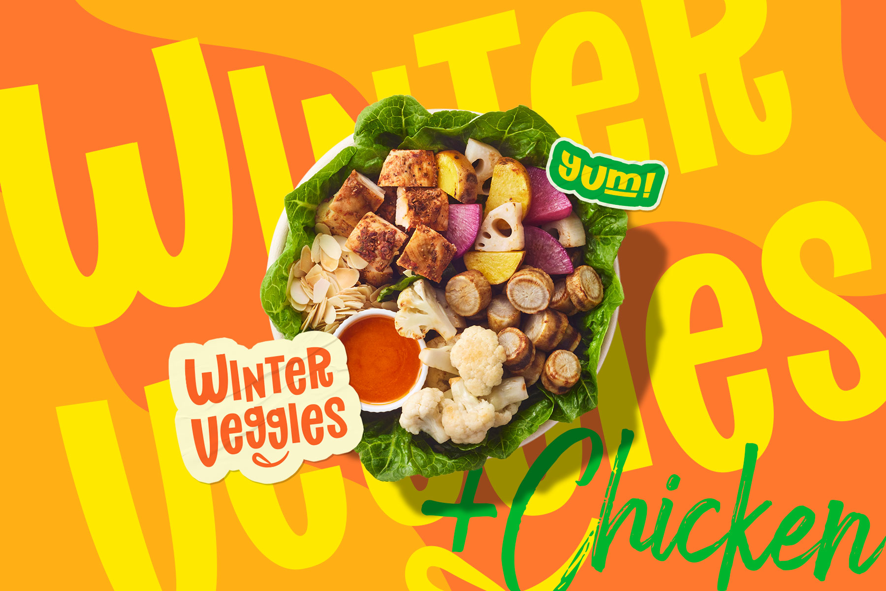 WINTER VEGGIES + CHICKEN