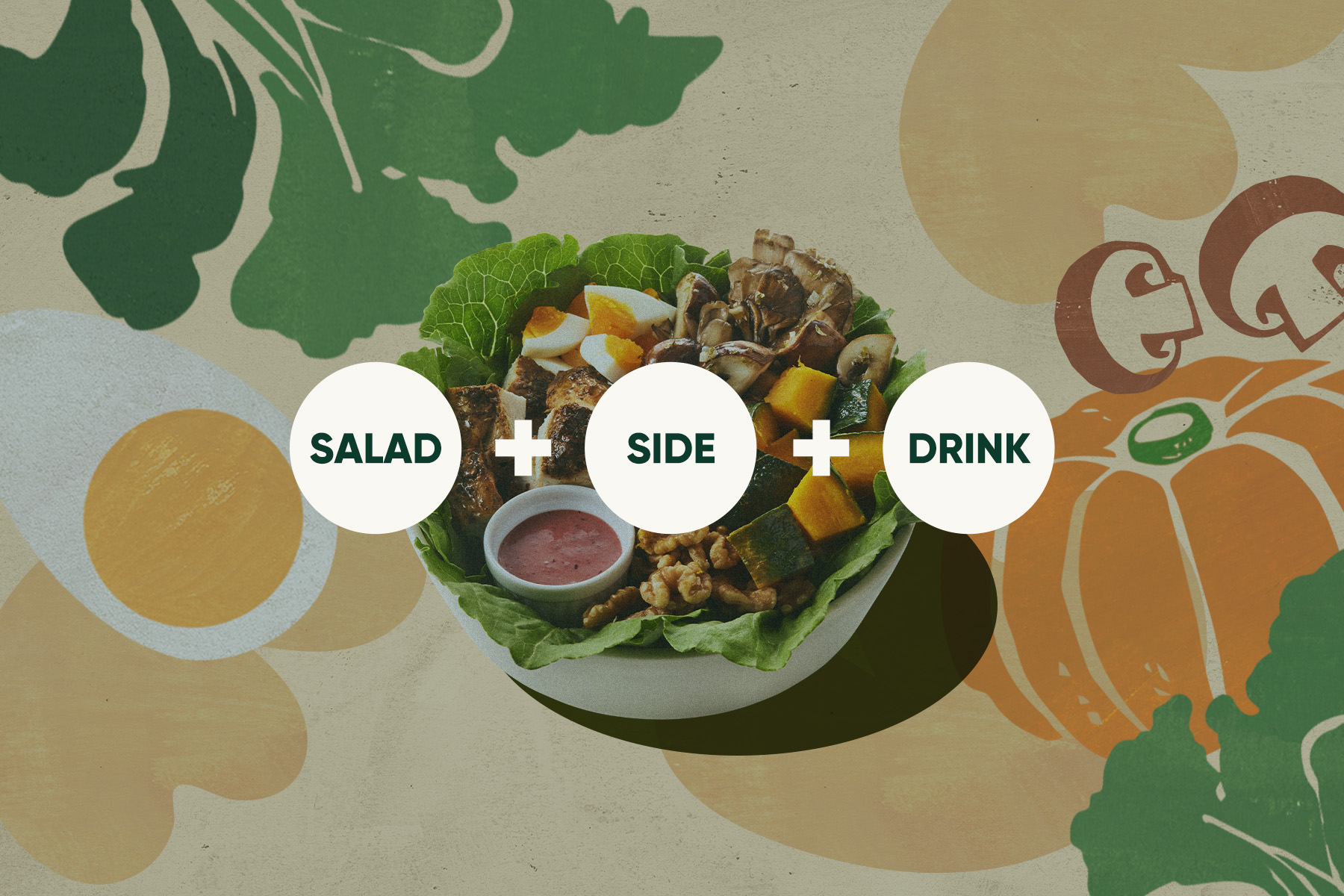 AUTUMN CHICKEN COBB TRIO SET