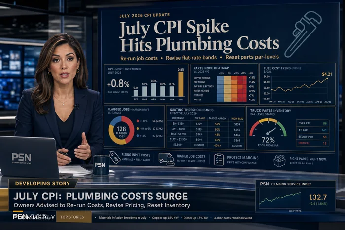 How the July CPI Update Should Change Your Job Costing, Pricing, and Parts Par‑Levels — A Practical Playbook for Plumbers