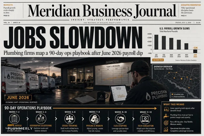 June Jobs Slowdown: 6 Immediate Operations Moves Plumbers Should Make to Manage Labor, Scheduling, and Pricing