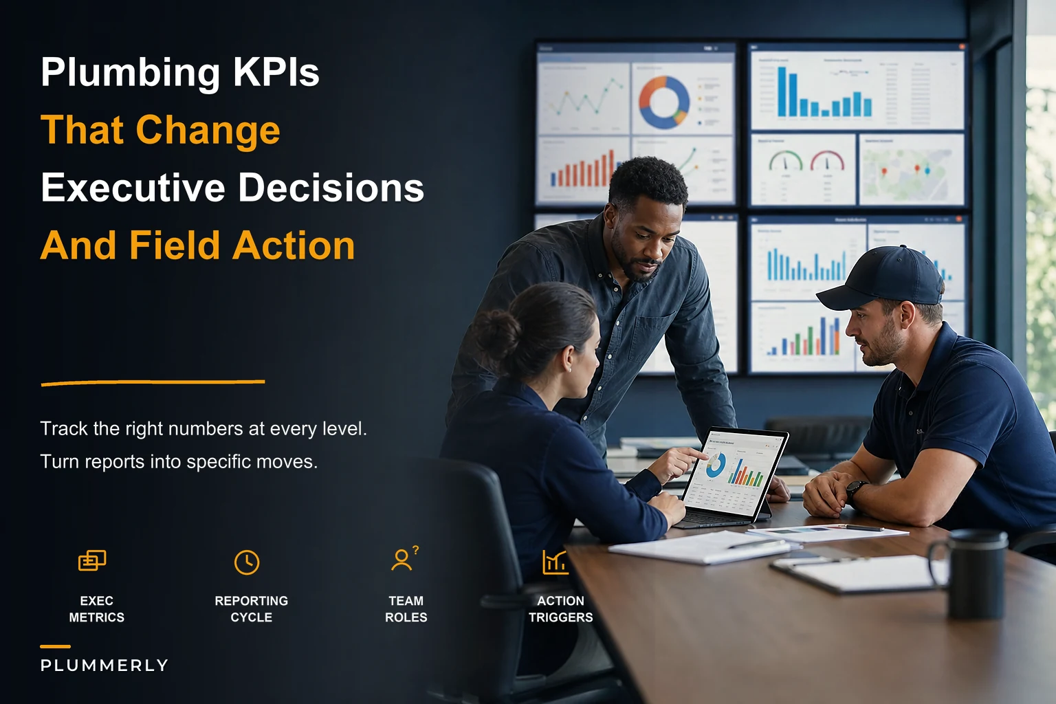 Plumbing KPIs That Drive Decisions: Executive, Ops & Technician Metrics (with Dashboard Mocks)