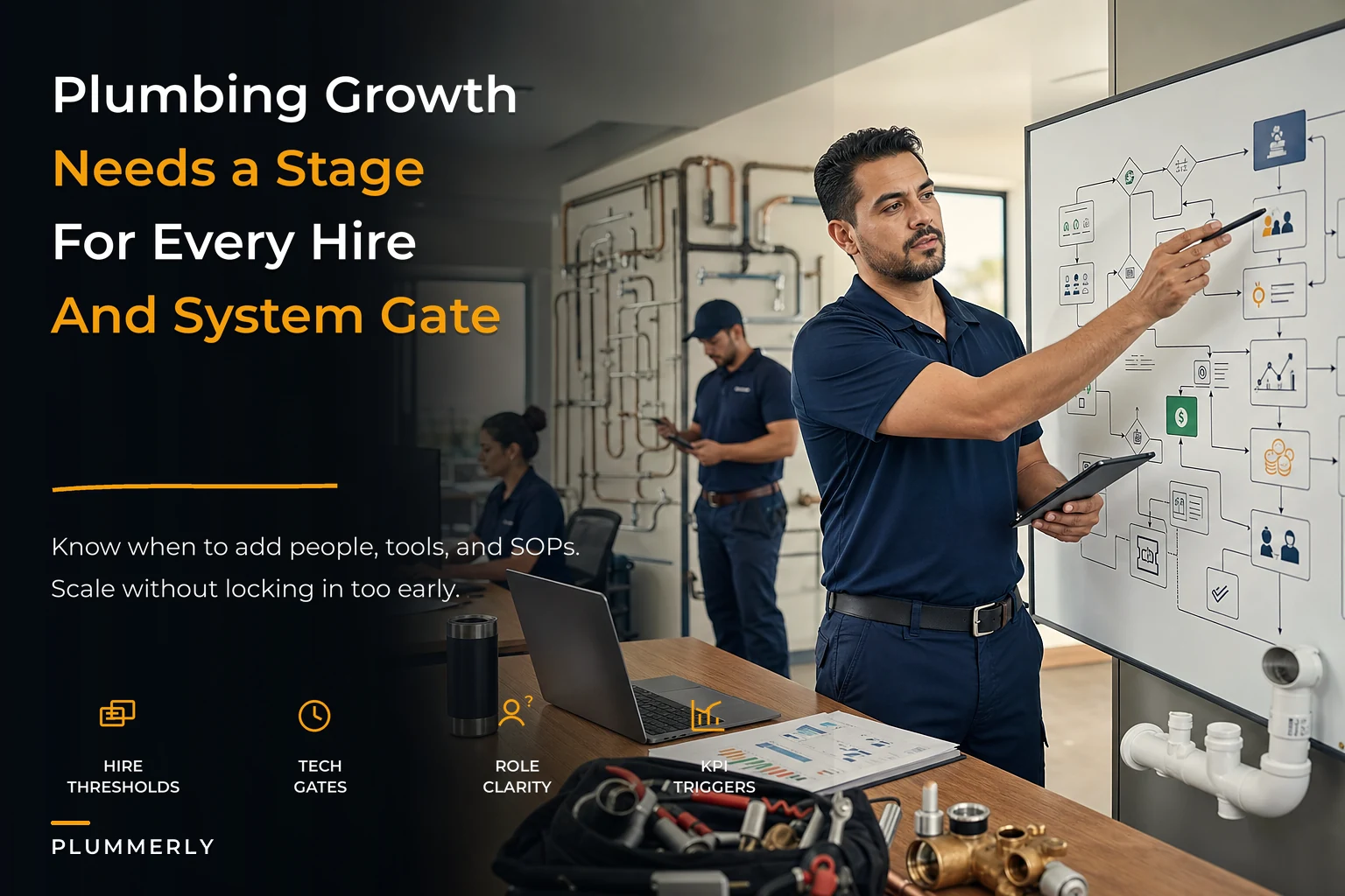 Scaling Plumbing Operations: A Maturity Roadmap with Hire, Tech & Technology Gates