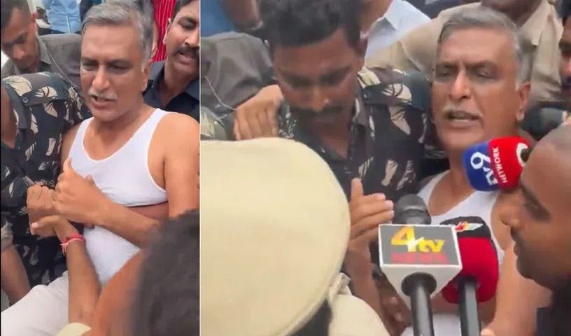 బ్లాక్ టీషర్ట్‌తో బీఆర్ఎస్ రచ్చ.. అసెంబ్లీ గేటు వద్ద హైడ్రామా!