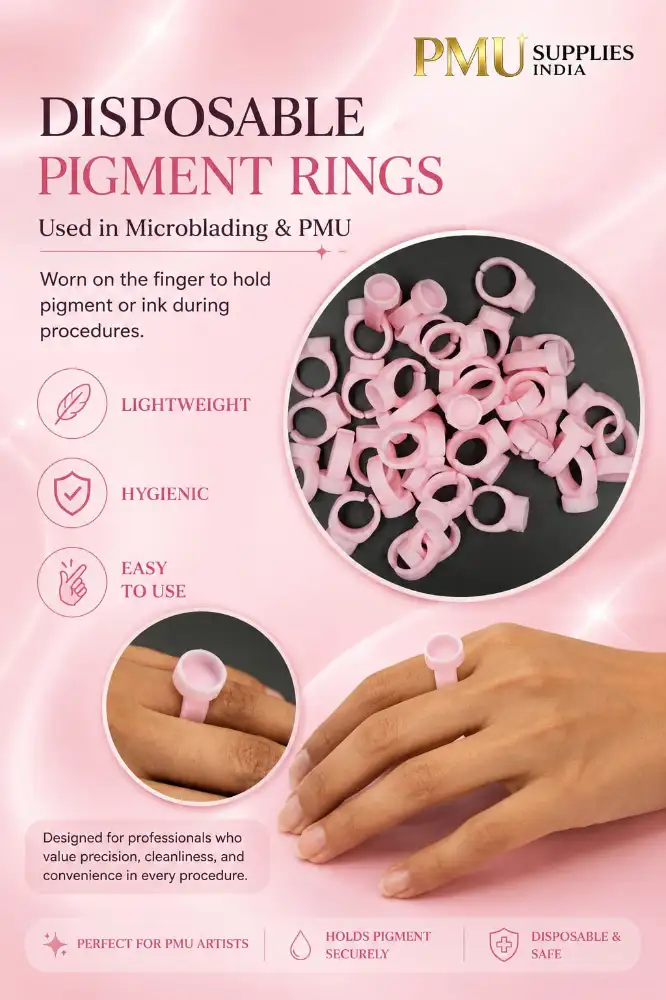 Disposable Silicone Pigment Ring Cups