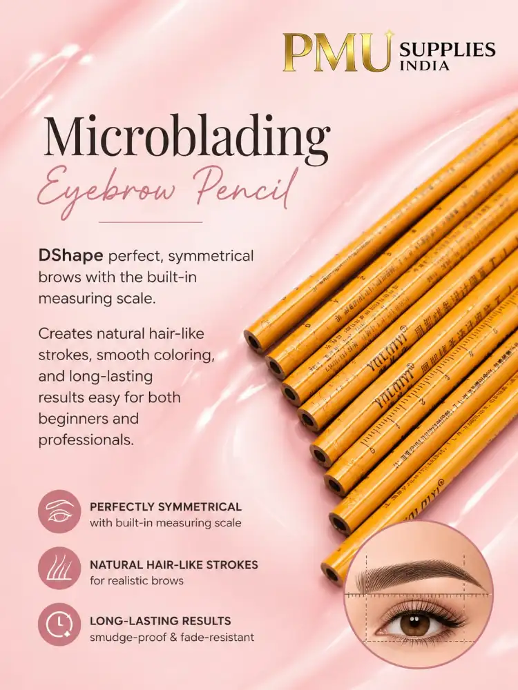 Microblading Eyebrow Pencil with Measuring Scale