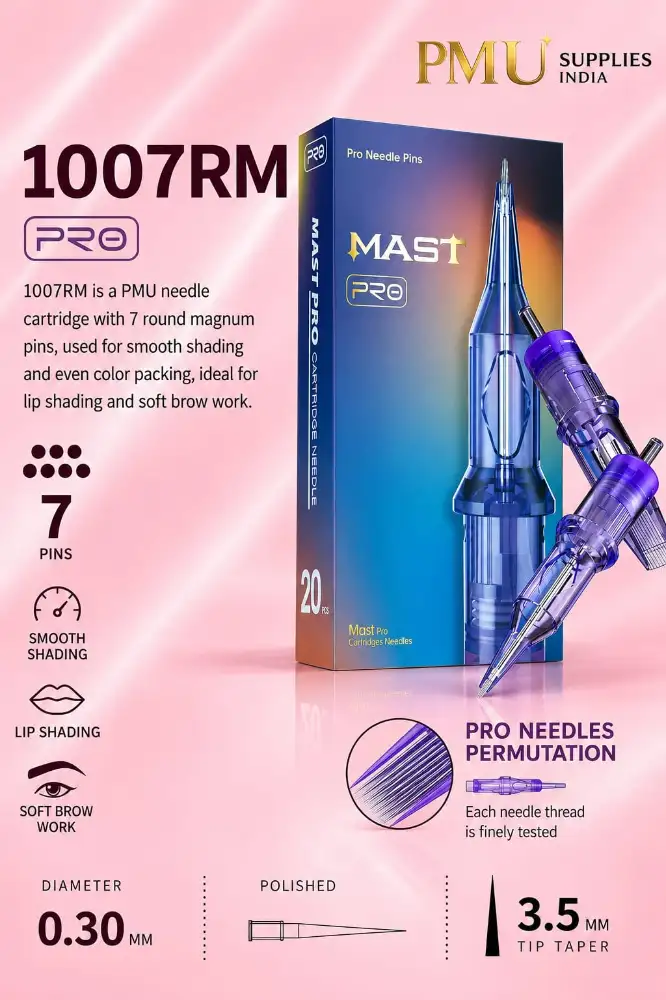 MAST PRO 1007RM Cartridge Needle – Advanced Shading & Color Packing Performance