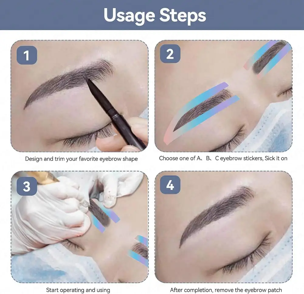 Airbrush Brows Sticker – Eyebrow Shaping Guide Stencils 5