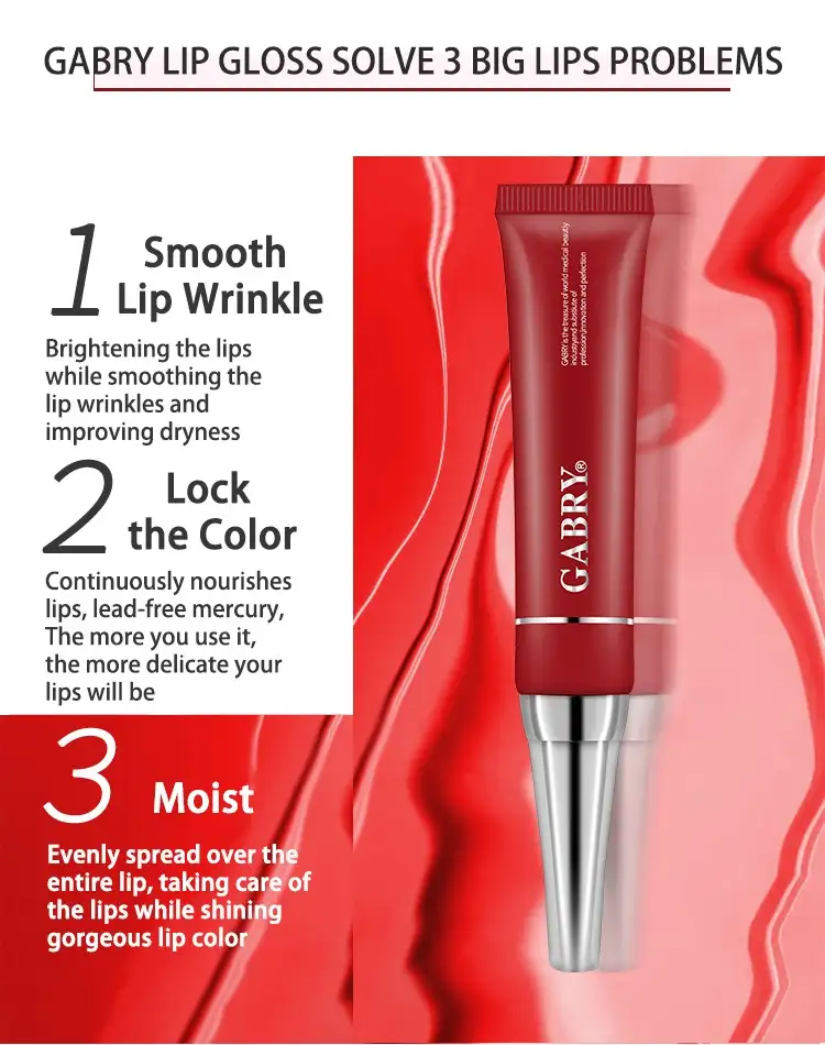Cherry Blossom Essence Lip Gloss, #01 Pink,#05 Red, Glossy Lip Color for Women, Smooth Finish, 15 ml 4