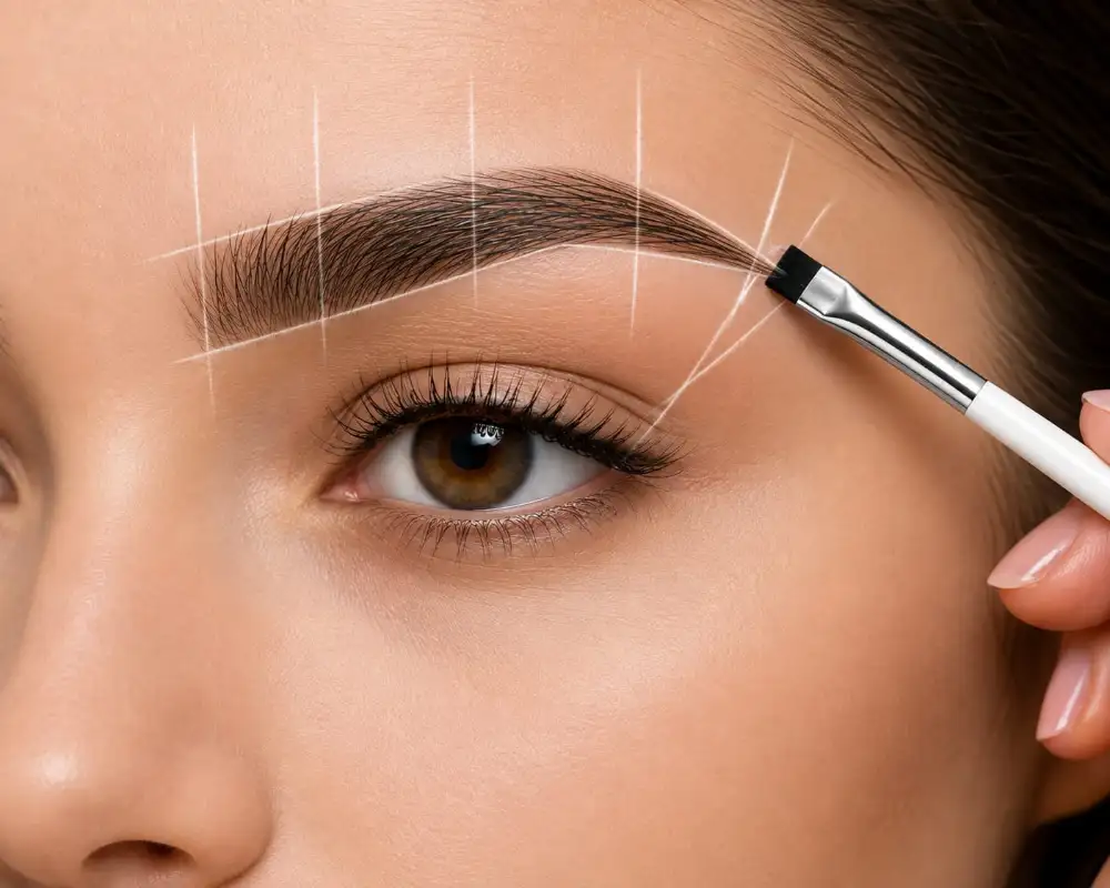 PMU Eyebrow Mapping Brush-pack of 2 4