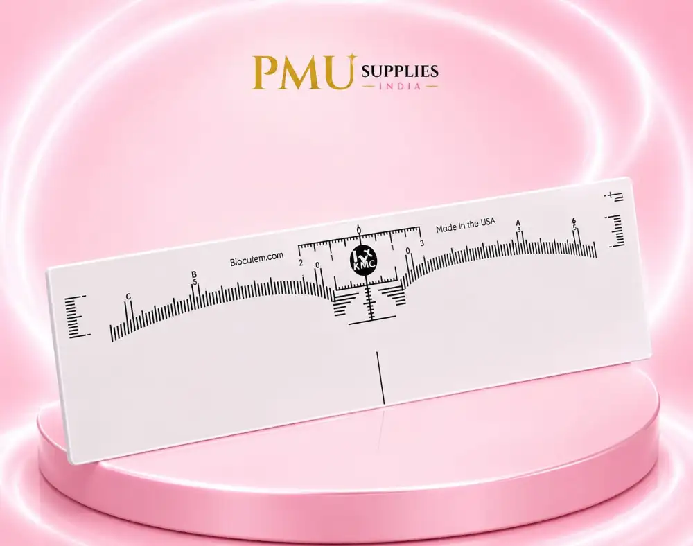 Small PMU Eyebrow Ruler Sticker for Eyebrow Mapping-20pcs