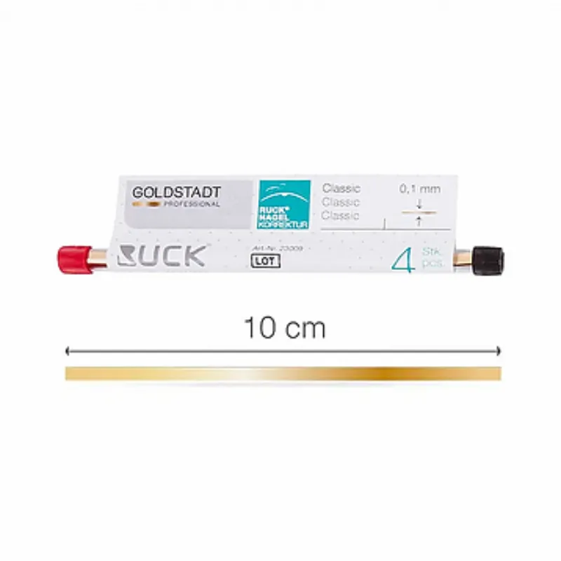 רצועות תיקון לציפורניים חודרניות 4יח באריזה Коррекционные пластины для вросших ногтей RUCK GOLDSTADT