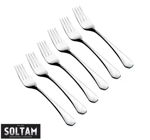 סט 6 מזלגות עוגה סולתם 