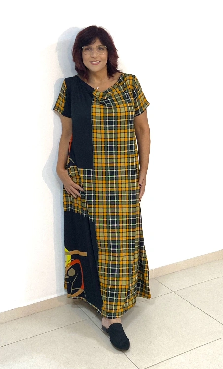 שמלת משבצות