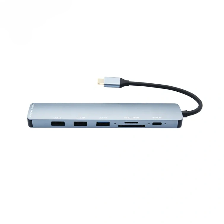 תחנת עגינה 7 ב-1 Type-C מאלומיניום