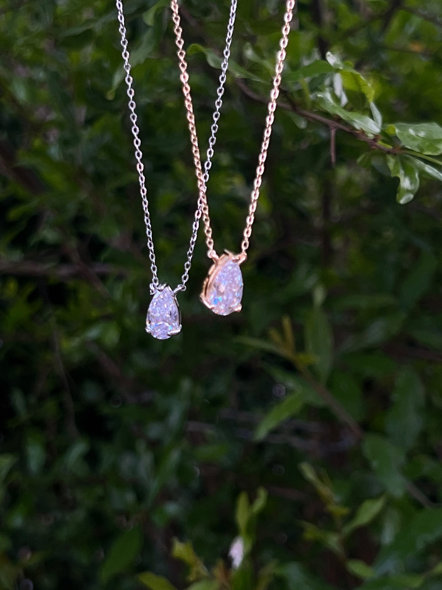 שרשרת טיפה  בזהב