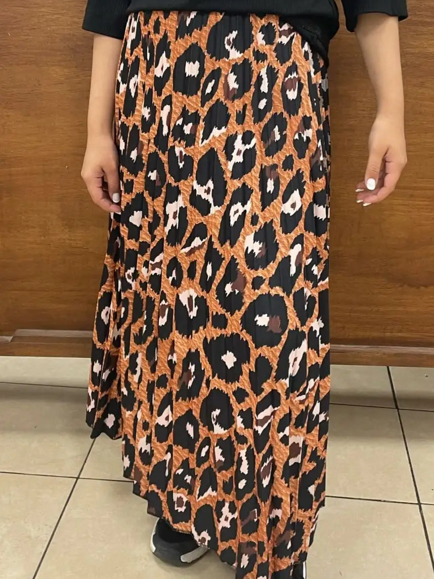  חצאית פליסה מנומר