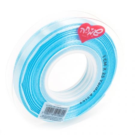 סרט סאטן 25 יארד 1 סמ - תכלת בייבי