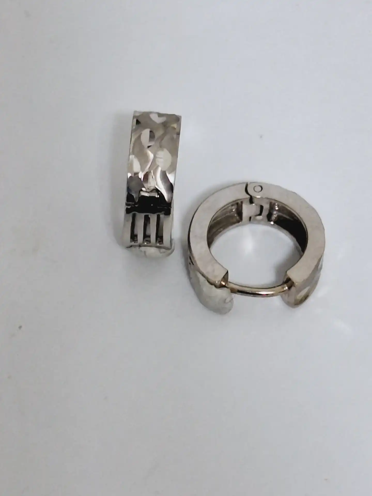 עגילי חישוק זהב 14K תוצרת איטליה