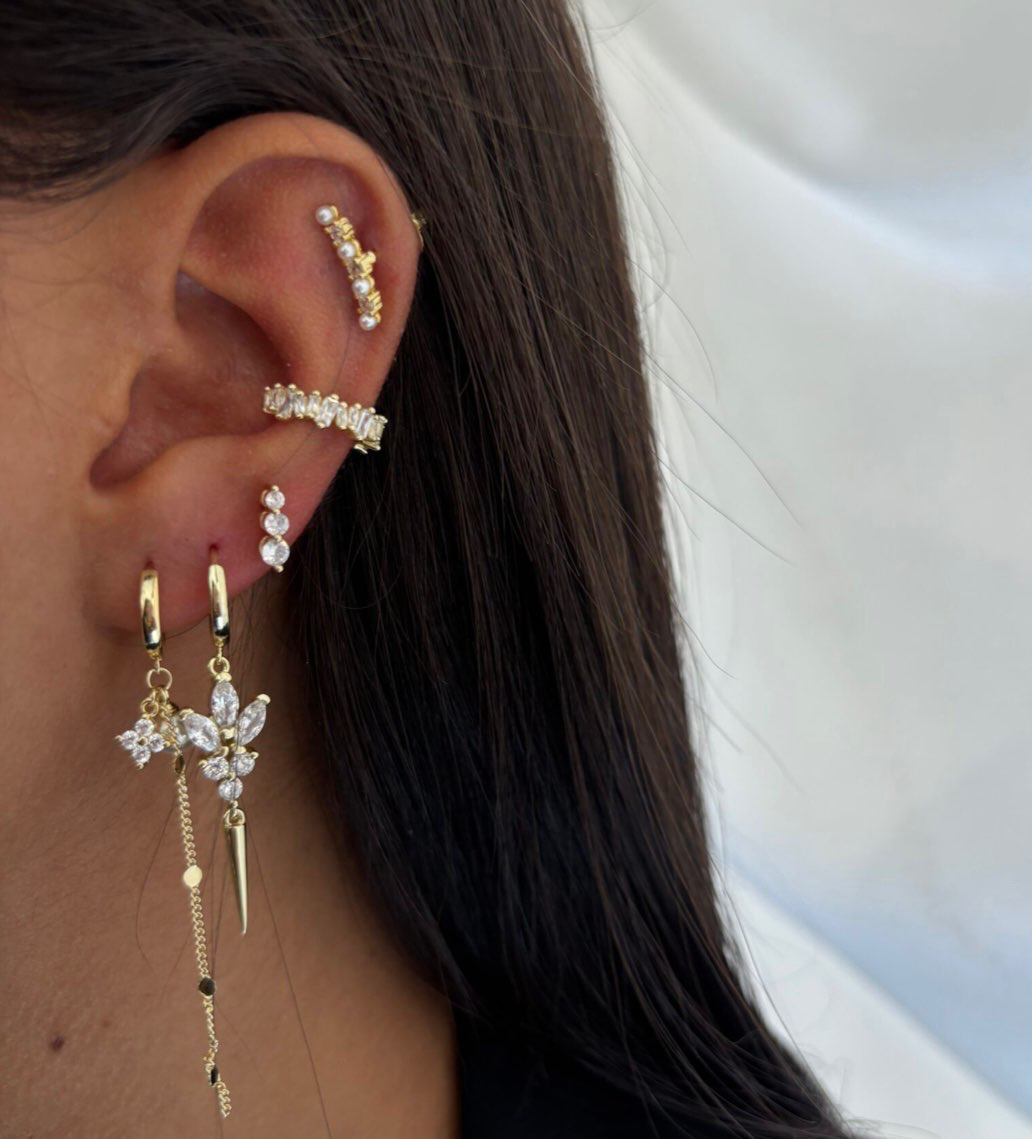 עגיל  פרח  לוטוס