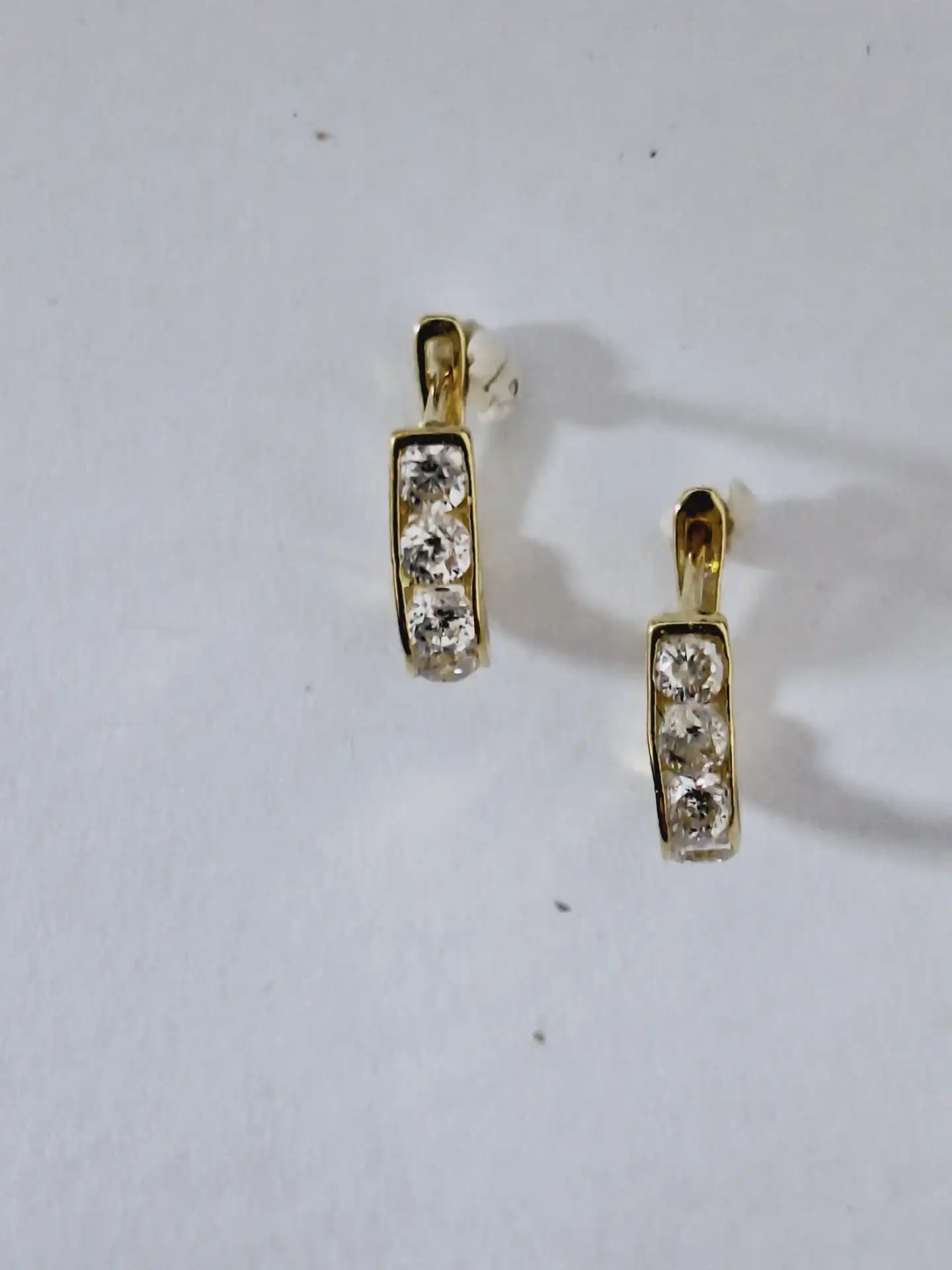 עגילי חישוק לילדה זהב 14K