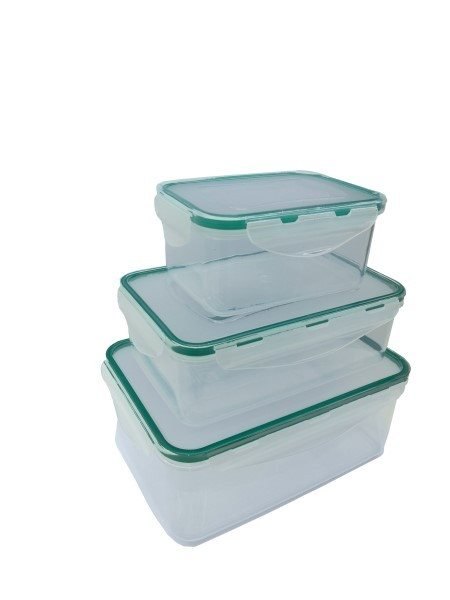 סט 3 מיכלי אחסון מפלסטיק קשיח סולתם