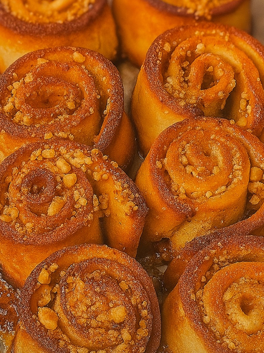 שבלולי קינמון ואגוזים