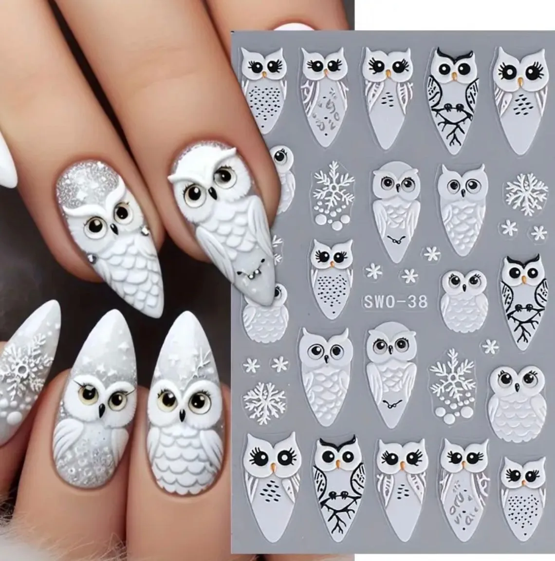 מדבקות לציפורניים תנשמת