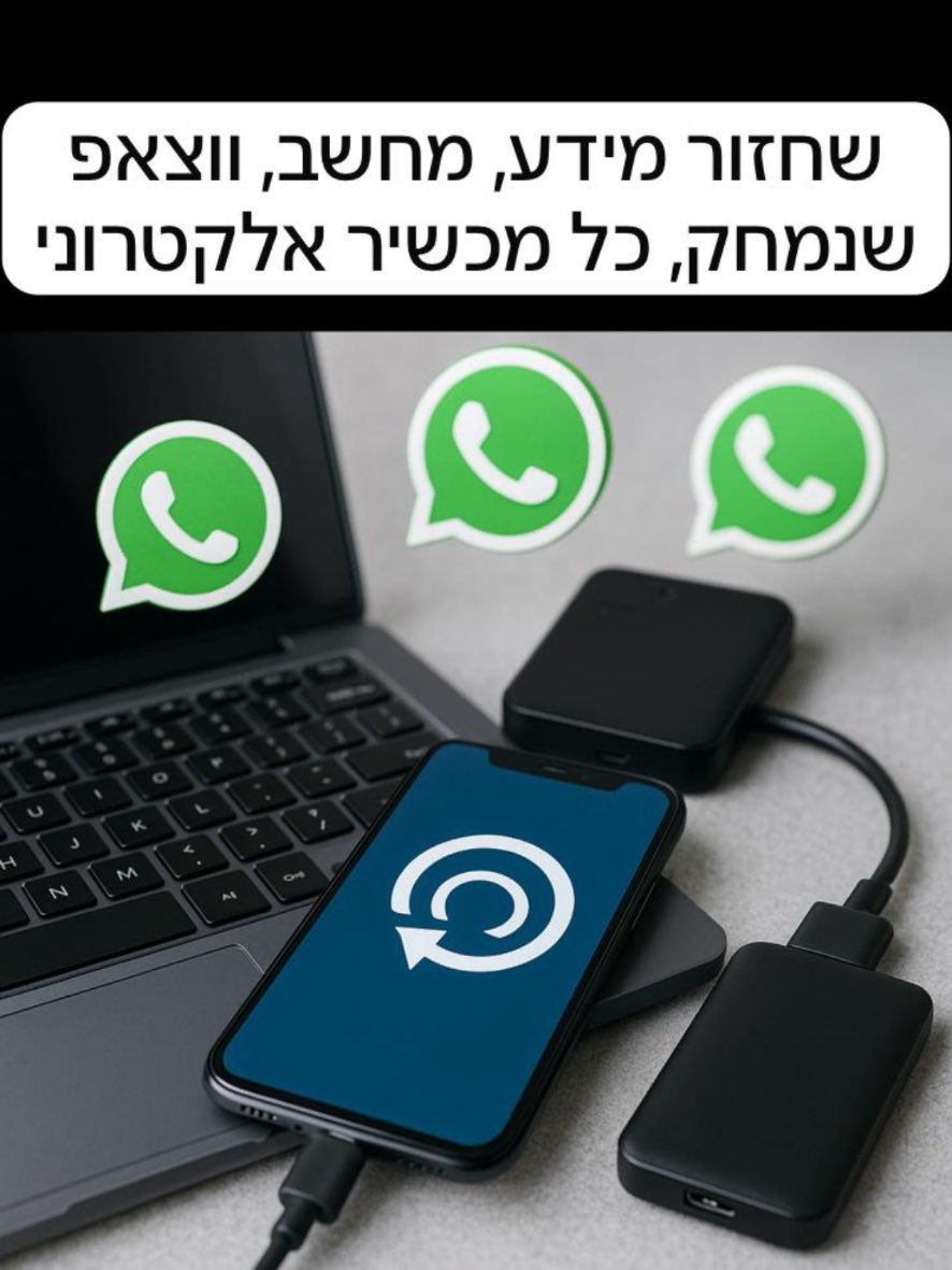 שחזור מידע- לווצאפ/טלפון/מחשב