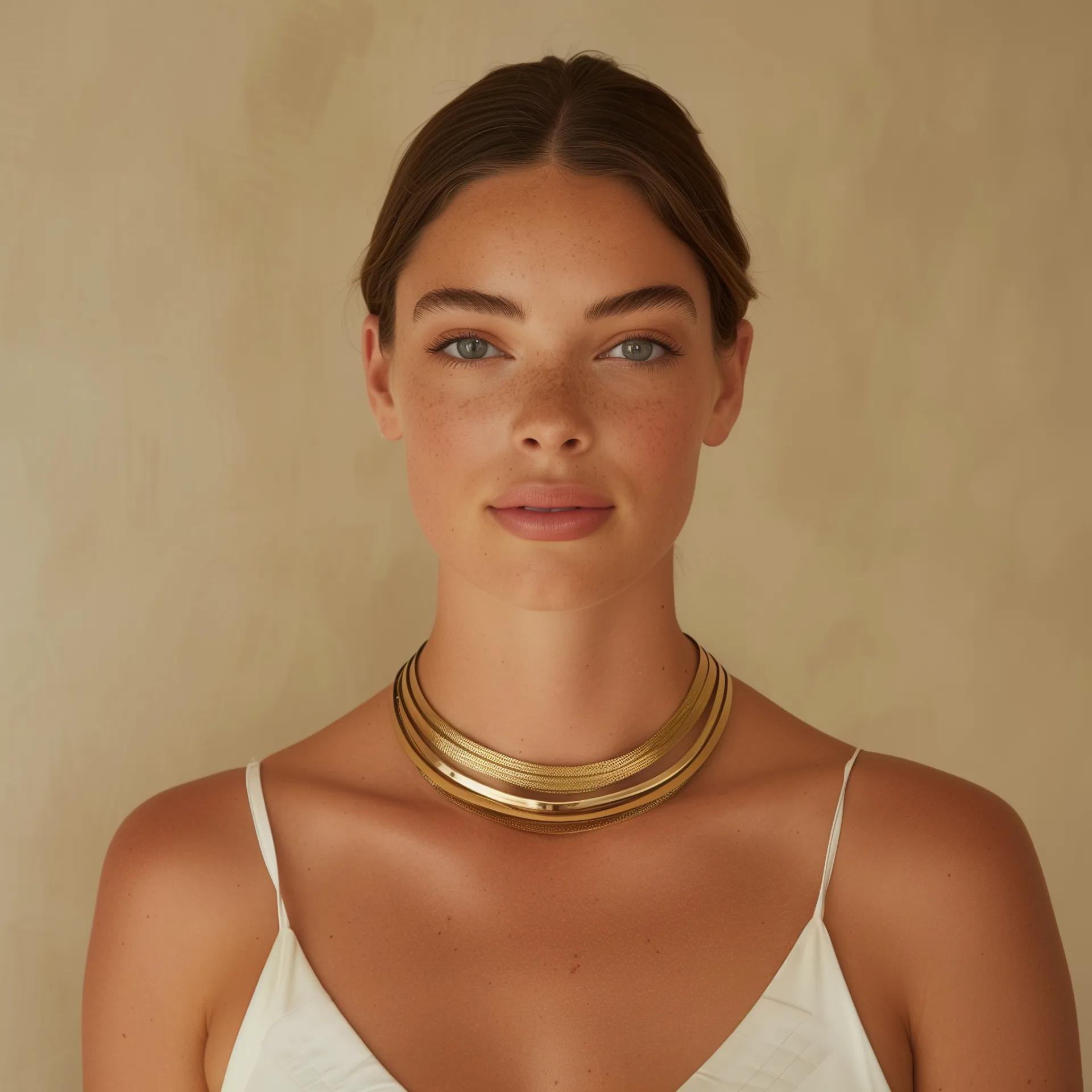 צ׳וקר זהב גיאומטרי – נוכחות אלגנטית בסגנון אר דקו