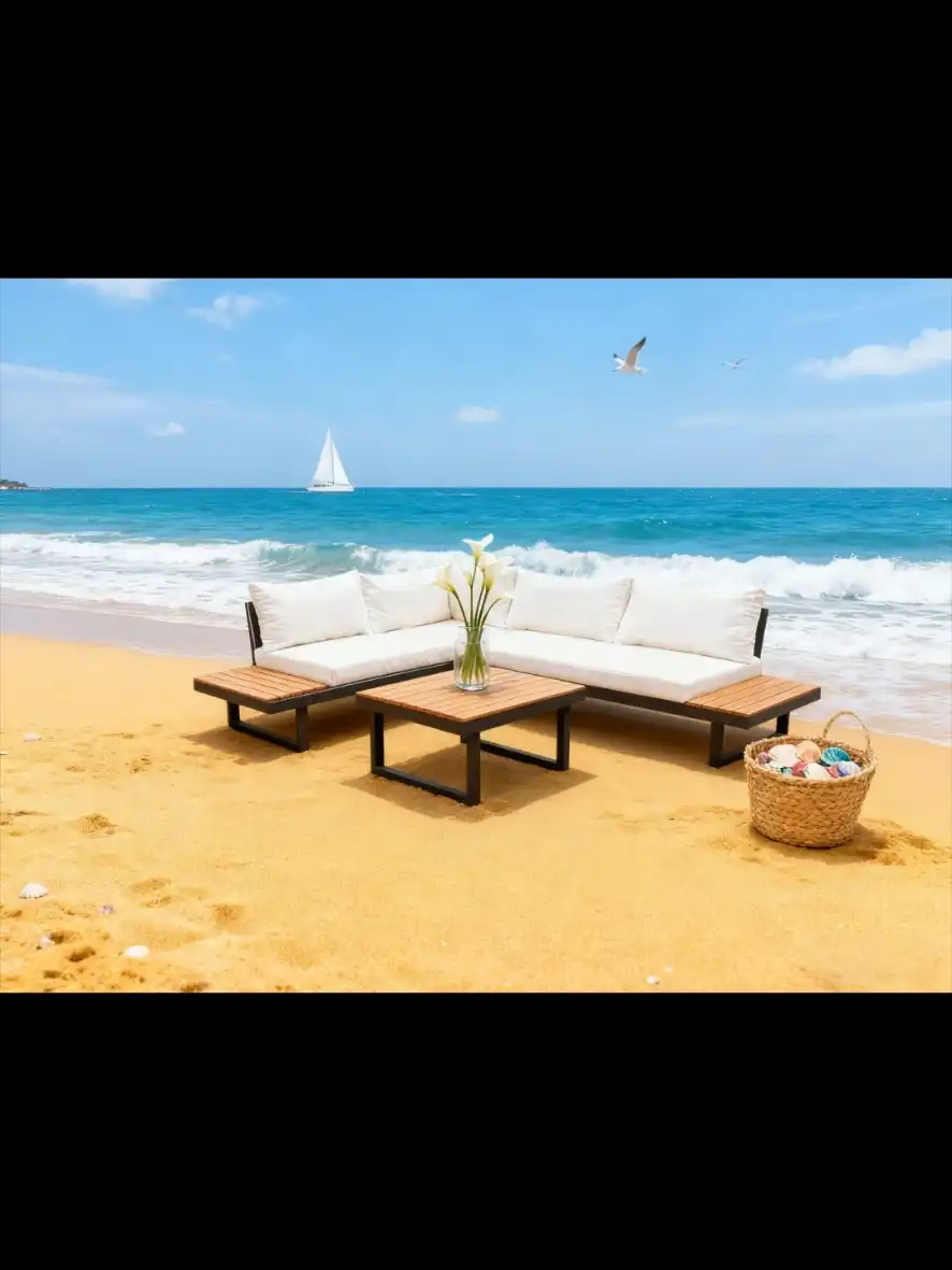 פינת ישיבה דגם "אטלנטה" צבע שחור