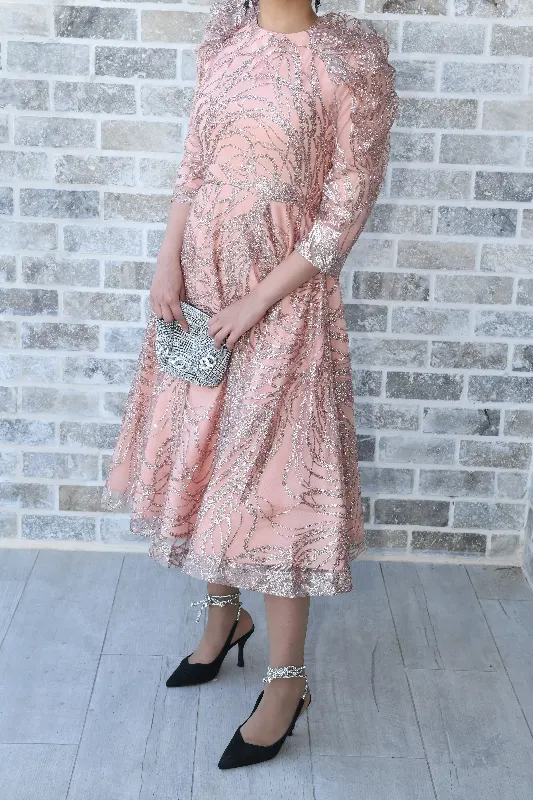 שמלת חושן - צנועה ורוד