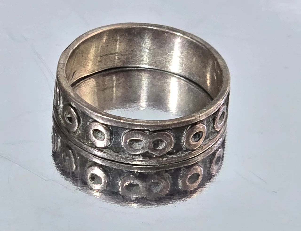 טבעת כסף 925 חתומה מידת הטבעת 10.5