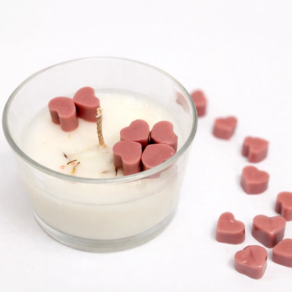 נר בעיצוב אישי לוולנטיין - שעוות סויה 100% טבעית