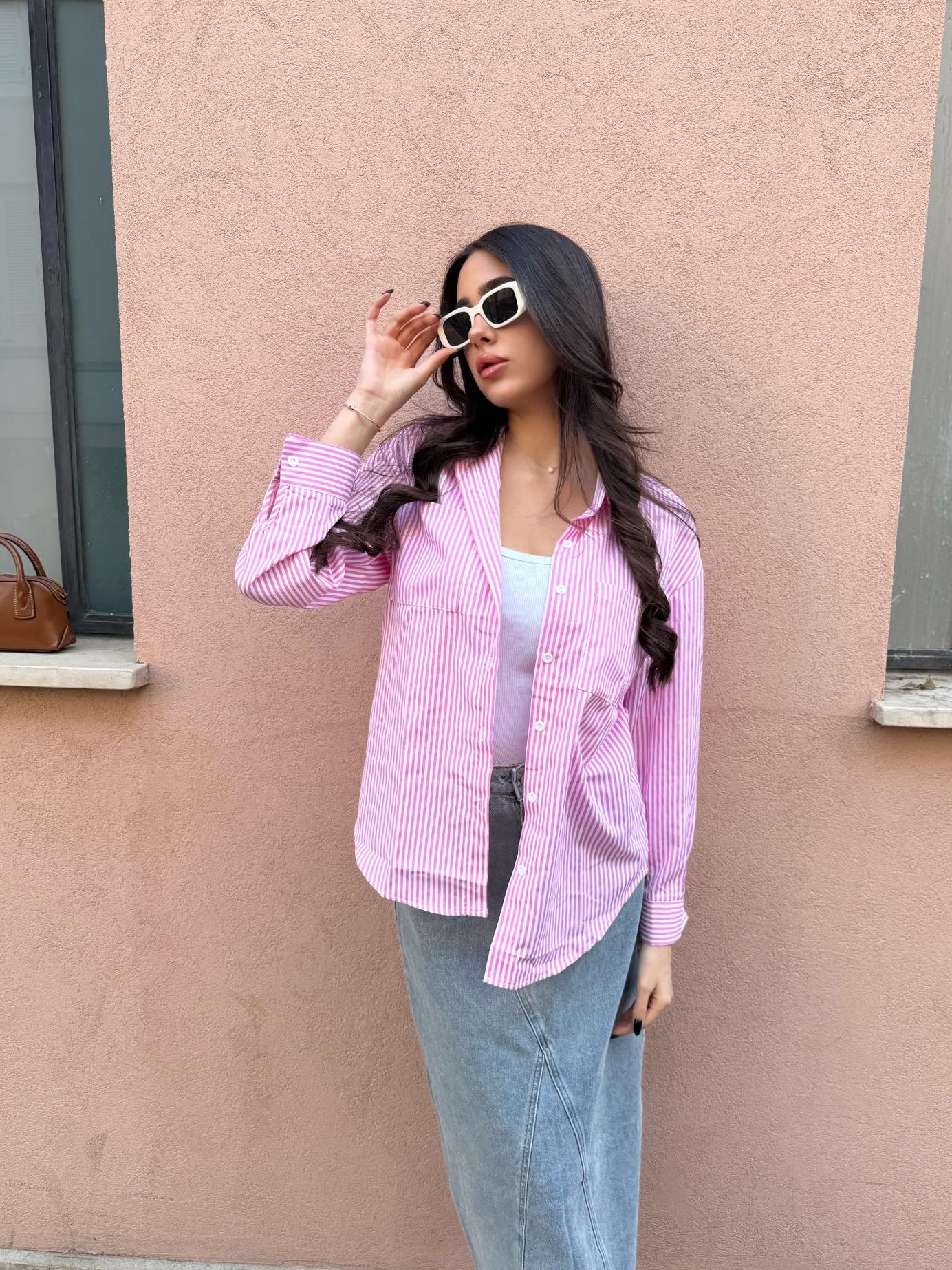 מכופתרת נויה ורוד