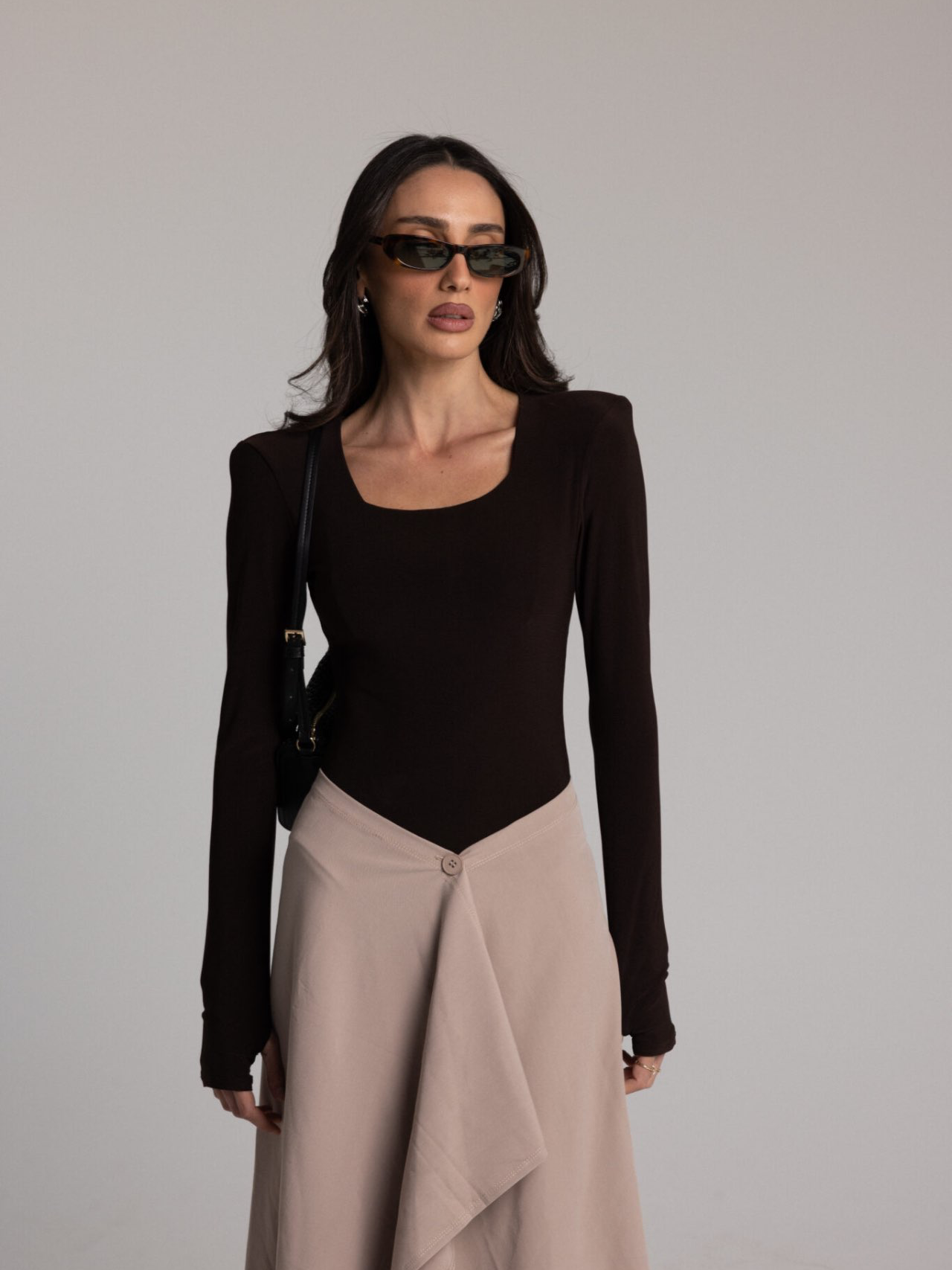 בגד גוף לונדון חום