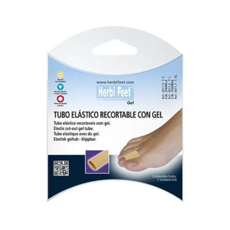 מגן אלסטי לאצבעות עם אקו ג'ל 6יח Защитная эластичная трубка с эко-гелем S