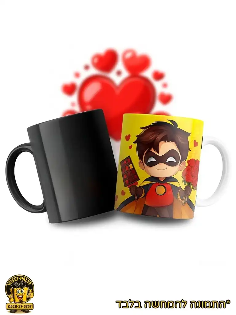 ספל קסם בעיצוב אישי, ספל משנה צבע, ספל עם תמונה, ספל מתנה, ס