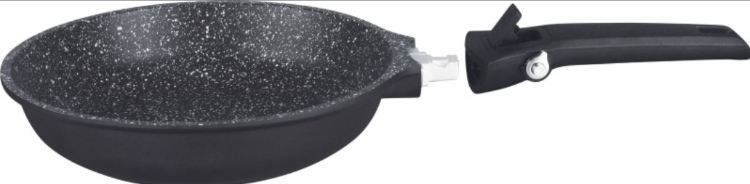 מחבת 20 ס"מ ידית נשלפת יציקת אלומניום סולתם