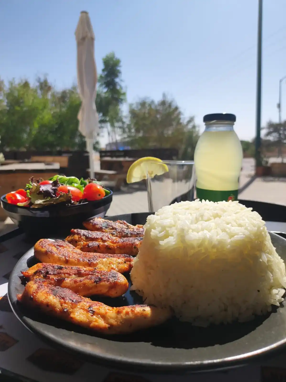 צלחת חזה עוף