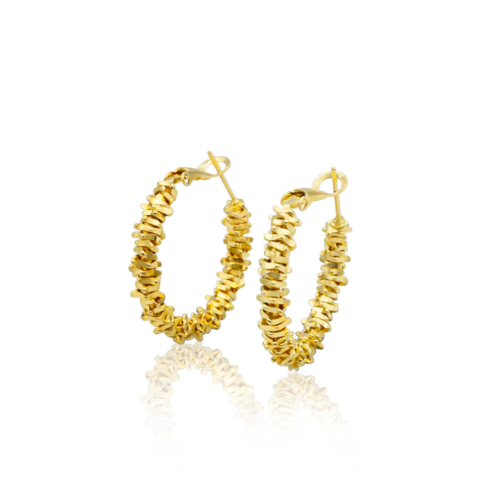 עגילי חישוק זהב