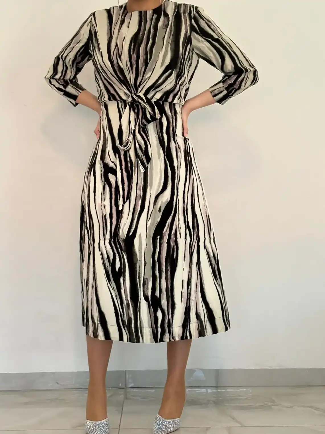 שמלת זיק אפור