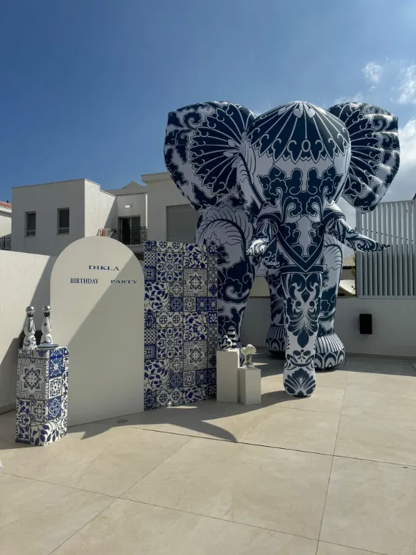 קיר צילום בסגנון יווני