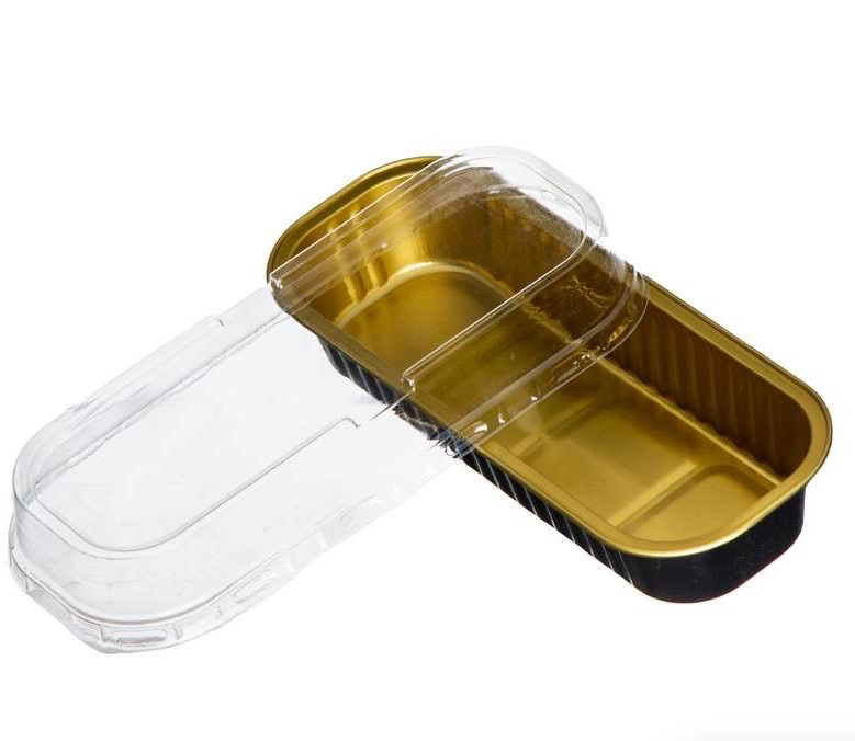 תבנית אלומיניום לאפייה שחור/זהב+מכסה 200 מ״ל