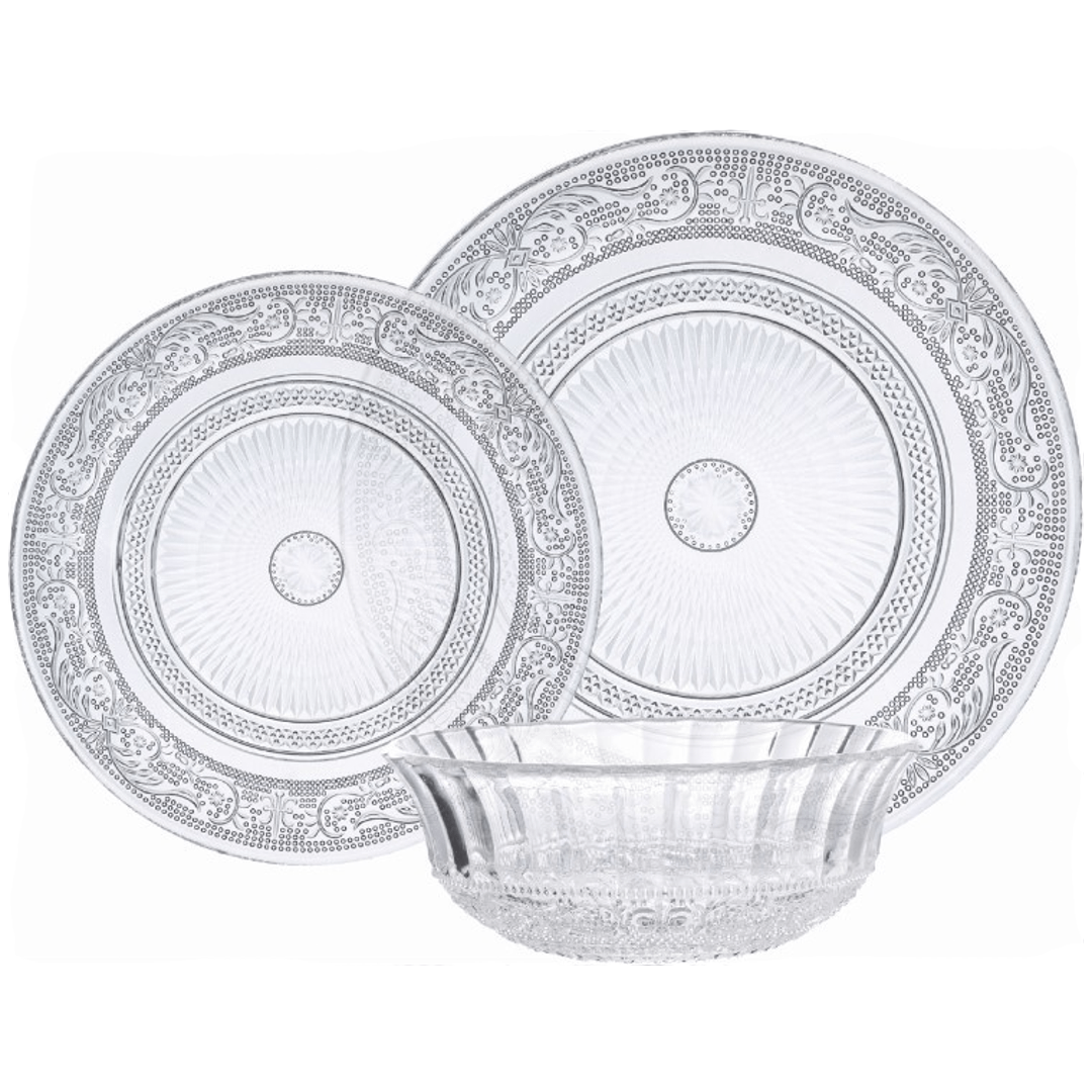 סט צלחות 18 חלקים ל 6 סועדים